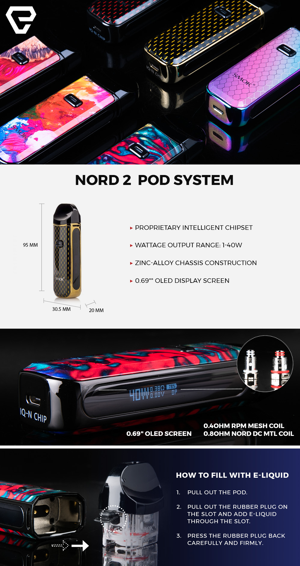 SMOK NORD 2 40W POD SYSTEM